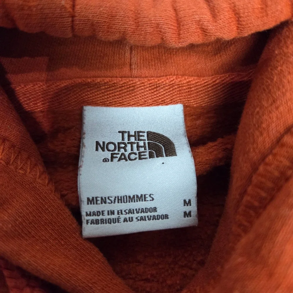 The North Face Men's Orange Pullover Hoodie Size Medium